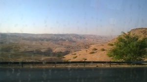 View from my window, Jett Bus from Amman to King Hussein Bridge